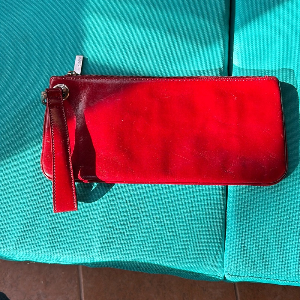 Gorgeous Hobo Red Leather Wristlet